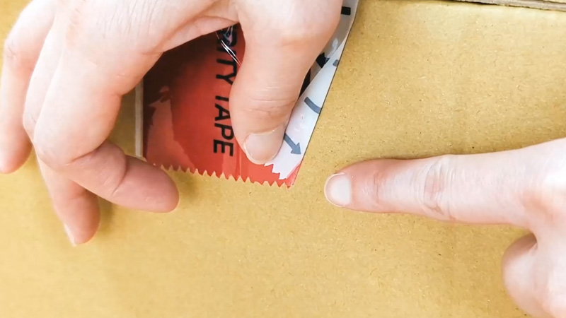 Security Sealing Tape with Finger-lift